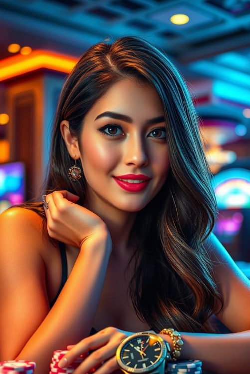Casino ဂိမ်းလော်ဘီ ကဏ္ဍများ ရွေးချယ်ကစားနေသောမြင်ကွင်း